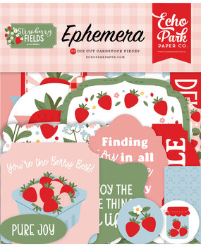 Echo Park Strawberry Fields Ephemera by Lori Whitlock (SF503024)
