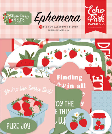 Echo Park Strawberry Fields Ephemera by Lori Whitlock (SF503024) Echo Park Strawberry Fields Ephemera by Lori Whitlock (SF503024)