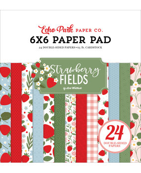 Echo Park Strawberry Fields 6x6 Inch Paper Pad by Lori Whitlock (SF503023)