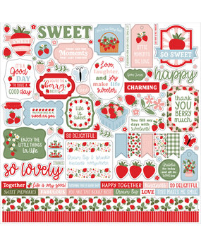 Echo Park Strawberry Fields Element Sticker by Lori Whitlock (SF503014)
