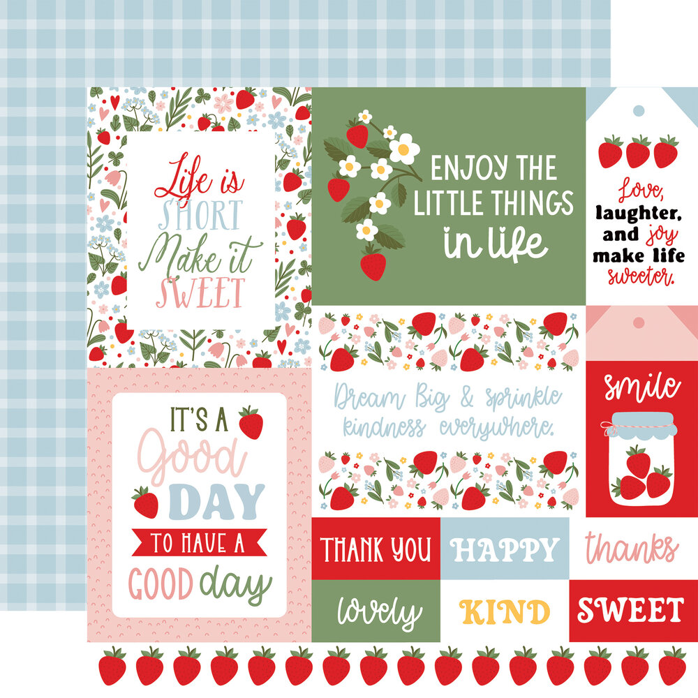 Echo Park Strawberry Fields 12x12 Inch Collection Kit by Lori Whitlock (SF503016) Echo Park Strawberry Fields 12x12 Inch Collection Kit by Lori Whitlock (SF503016)