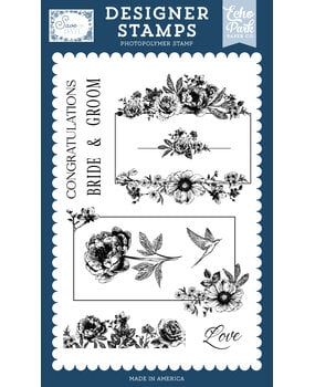 Echo Park Save The Date Designer Stamps Love Bird (STD498048)