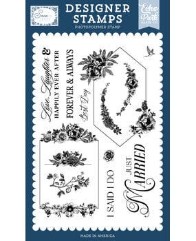 Echo Park Save The Date Designer Stamps I Said I Do (STD498047)
