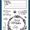 Echo Park Save The Date Designer Stamps Best Wishes Wedding (STD498045) Echo Park Save The Date Designer Stamps Best Wishes Wedding (STD498045)
