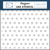 Echo Park Save The Date Stencil Bridal Dot Diamonds (STD498034)