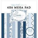 Echo Park Save The Date 6x6 Inch Cardmakers Mega Pad (STD498031)