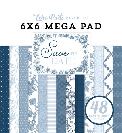 Echo Park Save The Date 6x6 Inch Cardmakers Mega Pad (STD498031) Echo Park Save The Date 6x6 Inch Cardmakers Mega Pad (STD498031)