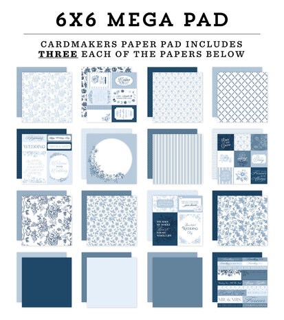 Echo Park Save The Date 6x6 Inch Cardmakers Mega Pad (STD498031) Echo Park Save The Date 6x6 Inch Cardmakers Mega Pad (STD498031)