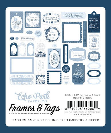 Echo Park Save The Date Frames & Tags (STD498025) Echo Park Save The Date Frames & Tags (STD498025)