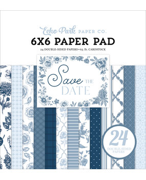 Echo Park Save The Date 6x6 Inch Paper Pad (STD498023)