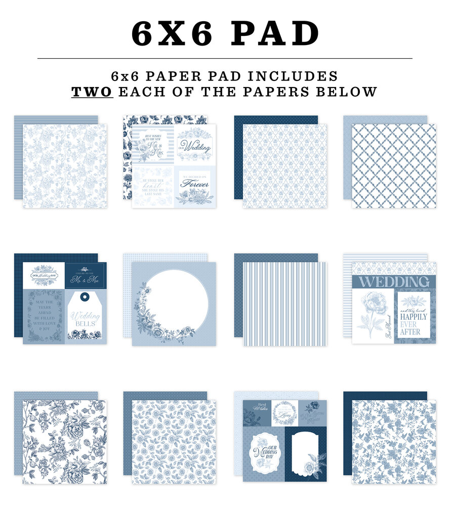 Echo Park Save The Date 6x6 Inch Paper Pad (STD498023) Echo Park Save The Date 6x6 Inch Paper Pad (STD498023)