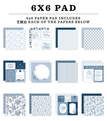 Echo Park Save The Date 6x6 Inch Paper Pad (STD498023) Echo Park Save The Date 6x6 Inch Paper Pad (STD498023)
