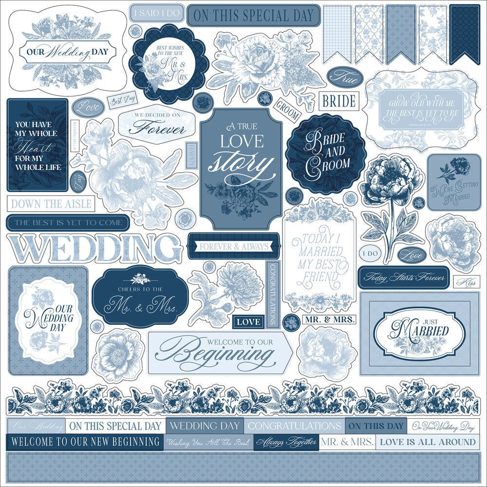 Echo Park Save The Date Element Sticker (STD498014)