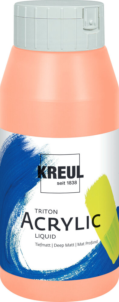 Kreul KREUL Triton Acrylic Liquid Peach Pink 750 ml (17032) Kreul KREUL Triton Acrylic Liquid Peach Pink 750 ml (17032)