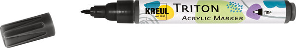 Kreul KREUL Triton Acrylic Marker Fine Black (17609)