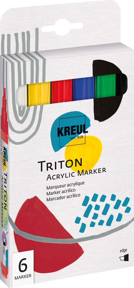 Kreul KREUL Triton Acrylic Marker Edge (6pcs) (17890) Kreul KREUL Triton Acrylic Marker Edge (6pcs) (17890)