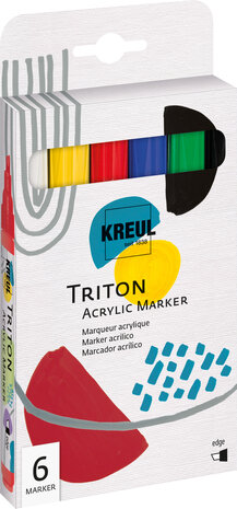 Kreul KREUL Triton Acrylic Marker Edge (6pcs) (17890) Kreul KREUL Triton Acrylic Marker Edge (6pcs) (17890)