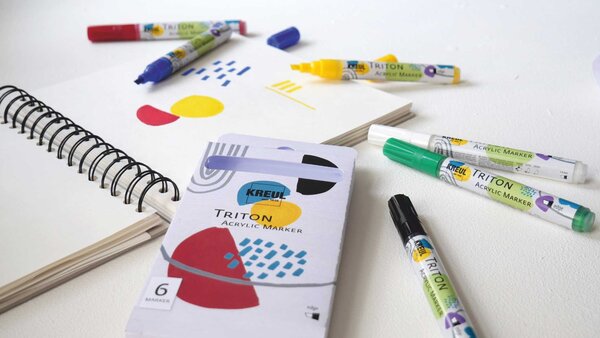 Kreul KREUL Triton Acrylic Marker Edge (6pcs) (17890) Kreul KREUL Triton Acrylic Marker Edge (6pcs) (17890)