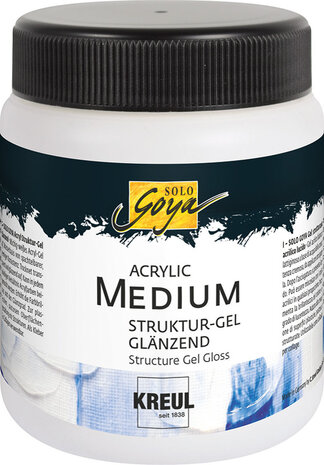 Kreul SOLO GOYA Acrylic Medium Structure Gel Glossy 250 ml (87105) Kreul SOLO GOYA Acrylic Medium Structure Gel Glossy 250 ml (87105)