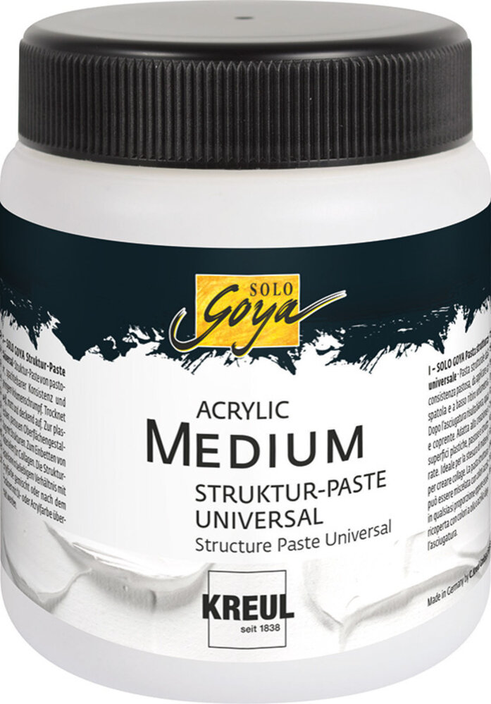 Kreul SOLO GOYA Acrylic Medium Structure Paste Universal 250 ml (85905) Kreul SOLO GOYA Acrylic Medium Structure Paste Universal 250 ml (85905)