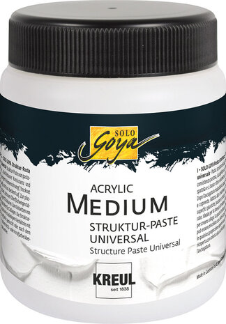 Kreul SOLO GOYA Acrylic Medium Structure Paste Universal 250 ml (85905) Kreul SOLO GOYA Acrylic Medium Structure Paste Universal 250 ml (85905)
