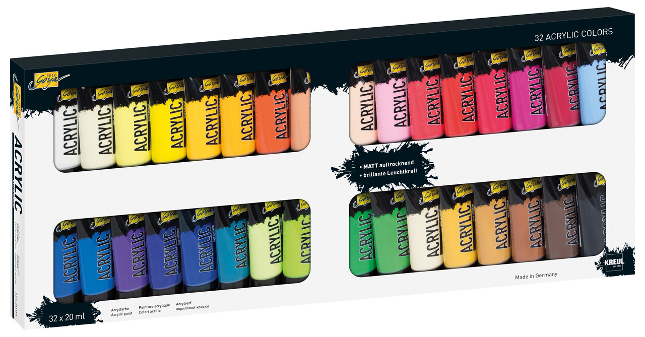 Kreul SOLO GOYA Acrylic 20 ml (32pcs) (84173) Kreul SOLO GOYA Acrylic 20 ml (32pcs) (84173)