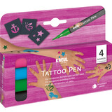 Kreul KREUL Tattoo Pen Anchor, Stars, Butterfly (4pcs) (62171)