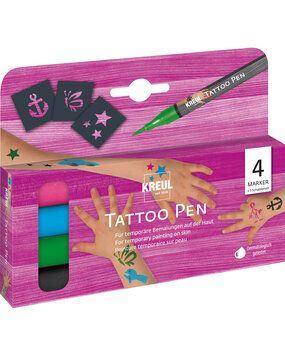 Kreul KREUL Tattoo Pen Anchor, Stars, Butterfly (4pcs) (62171)
