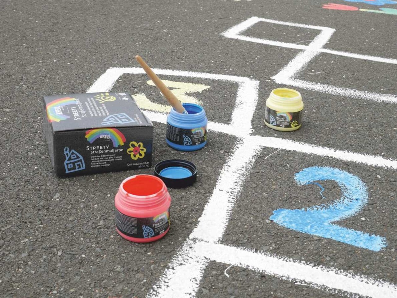 Kreul KREUL Streety Sidewalk Paint Starter Set 120 ml (4pcs) (43100) Kreul KREUL Streety Sidewalk Paint Starter Set 120 ml (4pcs) (43100)