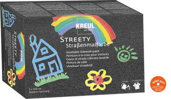 Kreul KREUL Streety Sidewalk Paint 200 ml (6pcs) (43110) Kreul KREUL Streety Sidewalk Paint 200 ml (6pcs) (43110)