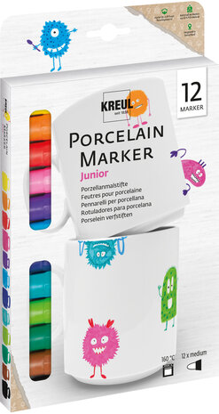 Kreul KREUL Porcelain Marker Medium Junior (12pcs) (16350) Kreul KREUL Porcelain Marker Medium Junior (12pcs) (16350)