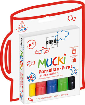 Kreul MUCKI Porcelain Pirate Porcelain Pen (5pcs) (27157)