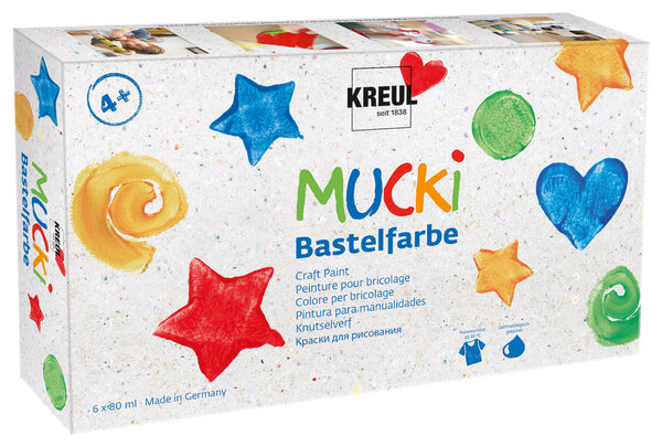 Kreul MUCKI Craft Paint 80 ml (6pcs) (24160) Kreul MUCKI Craft Paint 80 ml (6pcs) (24160)