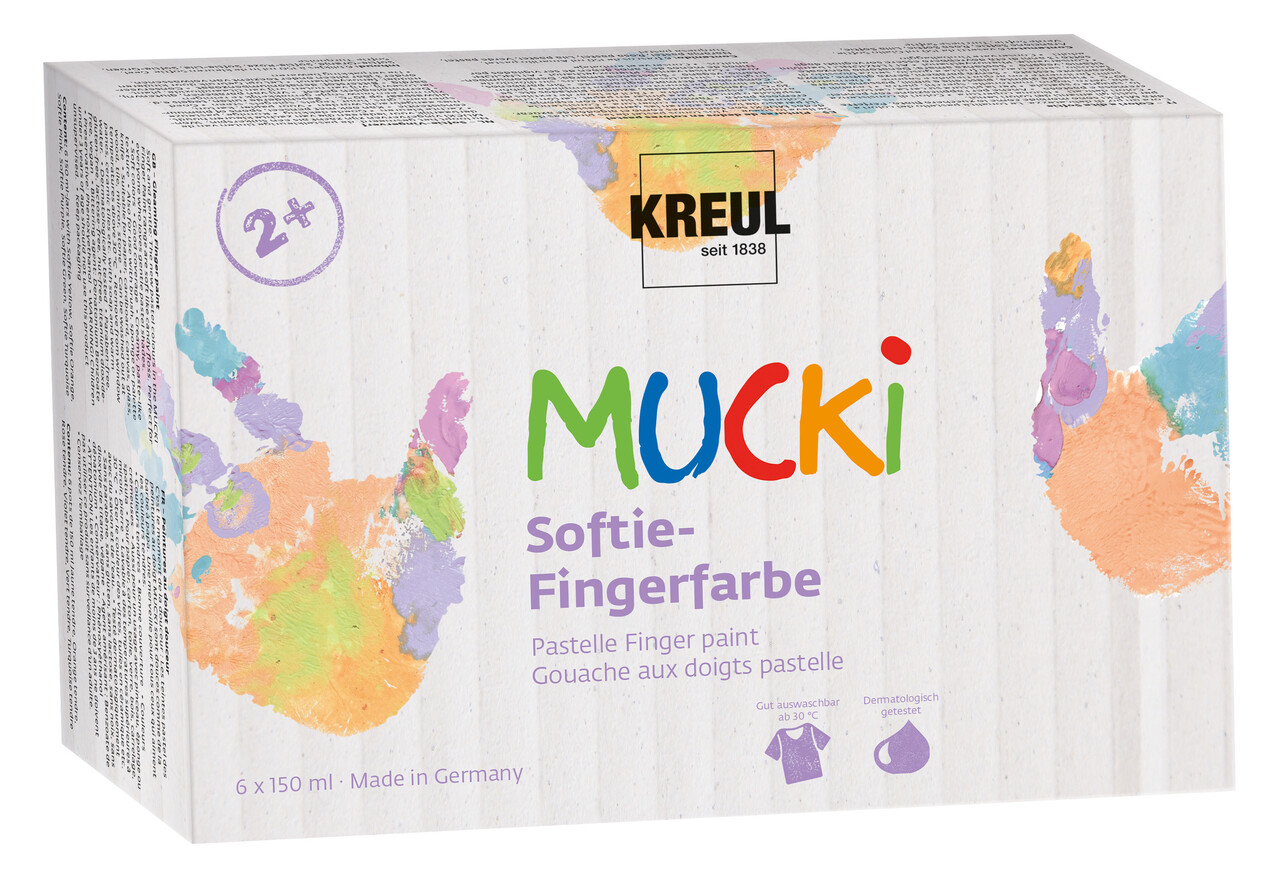 Kreul MUCKI Softie Finger Paint 150 ml (6pcs) (2321) Kreul MUCKI Softie Finger Paint 150 ml (6pcs) (2321)