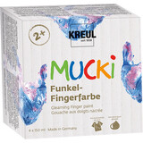 Kreul MUCKI Gleaming Finger Paint 150 ml(4pcs) (2318)