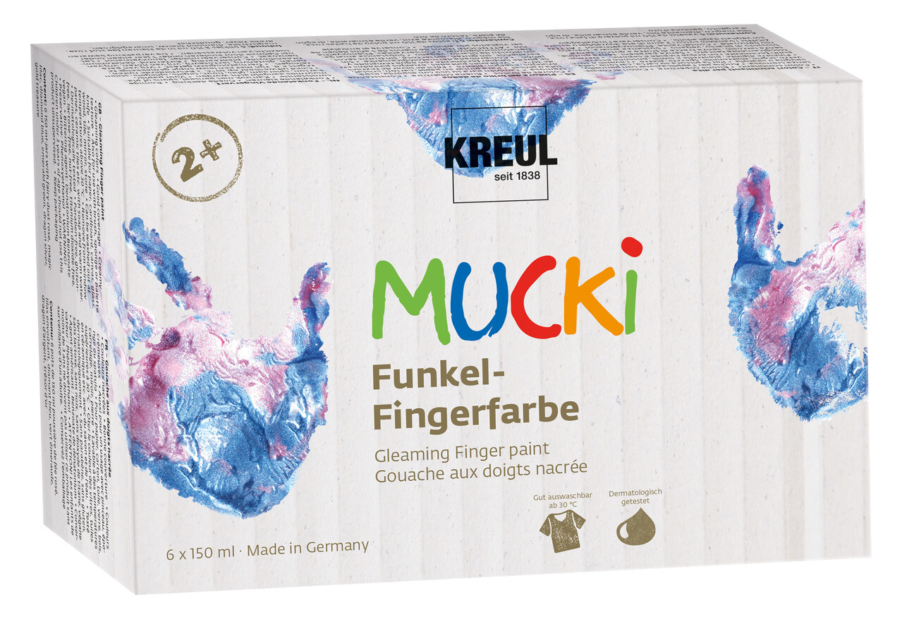 Kreul MUCKI Gleaming Finger Paint 150 ml (6pcs) (2319) Kreul MUCKI Gleaming Finger Paint 150 ml (6pcs) (2319)