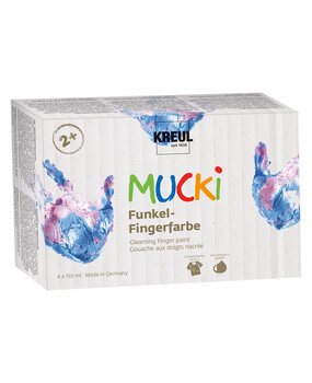 Kreul MUCKI Gleaming Finger Paint 150 ml (6pcs) (2319)