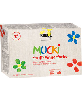 Kreul MUCKI Finger Paint for Fabrics 150 ml (6pcs) (28420)
