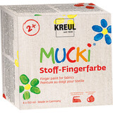 Kreul MUCKI Finger Paint for Fabrics 150 ml (4pcs) (28400)