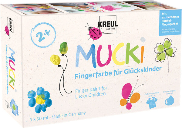 Kreul MUCKI Finger Paint for Children of Fortune 50 ml (6pcs) (23050) Kreul MUCKI Finger Paint for Children of Fortune 50 ml (6pcs) (23050)