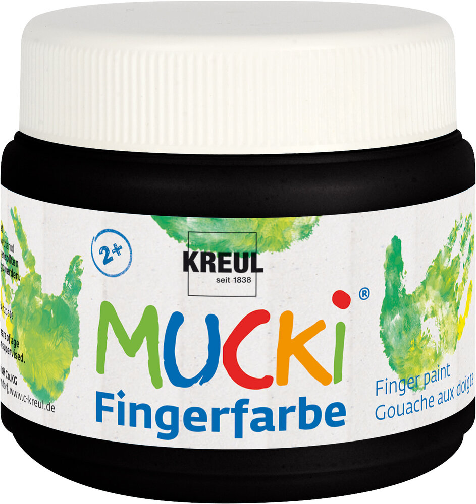 Kreul MUCKI Finger Paint Black 150 ml (23112) Kreul MUCKI Finger Paint Black 150 ml (23112)