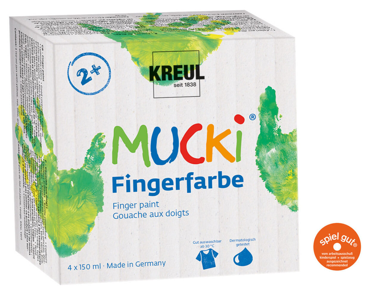 Kreul MUCKI Finger Paint 150 ml (4pcs) (2314) Kreul MUCKI Finger Paint 150 ml (4pcs) (2314)