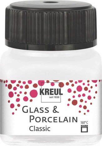 Kreul KREUL Glass & Porcelain Classic Metallic Mother-of-Pearl-White 20 ml (16238) Kreul KREUL Glass & Porcelain Classic Metallic Mother-of-Pearl-White 20 ml (16238)