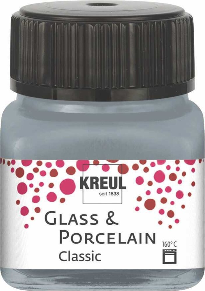 Kreul KREUL Glass & Porcelain Classic Metallic Silver 20 ml (16246) Kreul KREUL Glass & Porcelain Classic Metallic Silver 20 ml (16246)