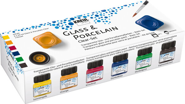 Kreul KREUL Glass & Porcelain Clear 20 ml (6pcs) (16601) Kreul KREUL Glass & Porcelain Clear 20 ml (6pcs) (16601)