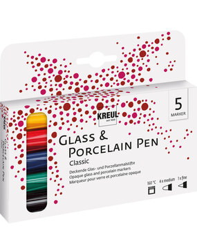Kreul KREUL Glass & Porcelain Pen Classic (5pcs) (16400)
