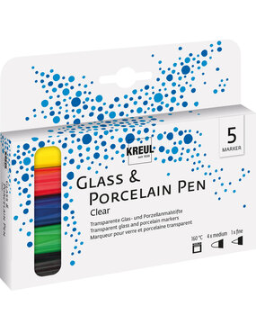 Kreul KREUL Glass & Porcelain Pen Clear (5pcs) (42650)