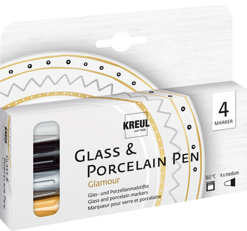 Kreul KREUL Glass & Porcelain Pen Glamour (4pcs) (16431) Kreul KREUL Glass & Porcelain Pen Glamour (4pcs) (16431)