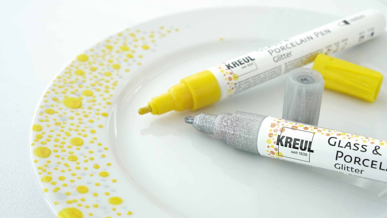 Kreul KREUL Glass & Porcelain Pen Glitter Medium (5pcs) (16530) Kreul KREUL Glass & Porcelain Pen Glitter Medium (5pcs) (16530)