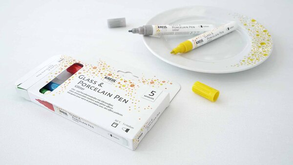Kreul KREUL Glass & Porcelain Pen Glitter Medium (5pcs) (16530) Kreul KREUL Glass & Porcelain Pen Glitter Medium (5pcs) (16530)